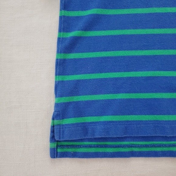 Polo by Ralph Lauren Kids Blue and Green Striped Shirt Kids 6 Retro Boys - Picture 3 of 7